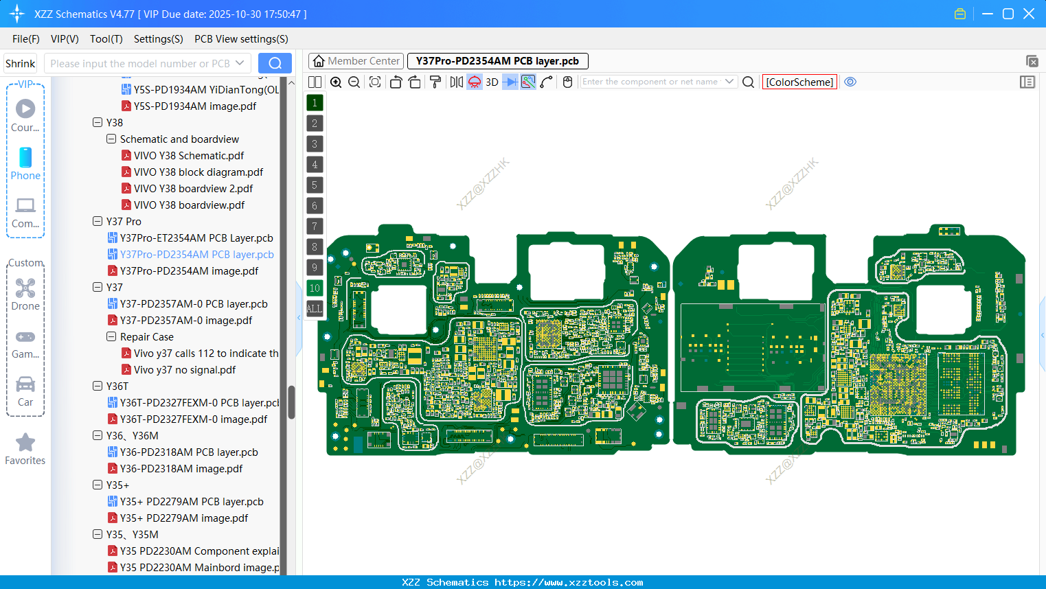 VIVO Y37Pro-PD2354AM PCB Layer